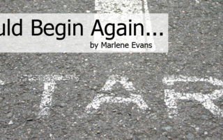 if i could begin again